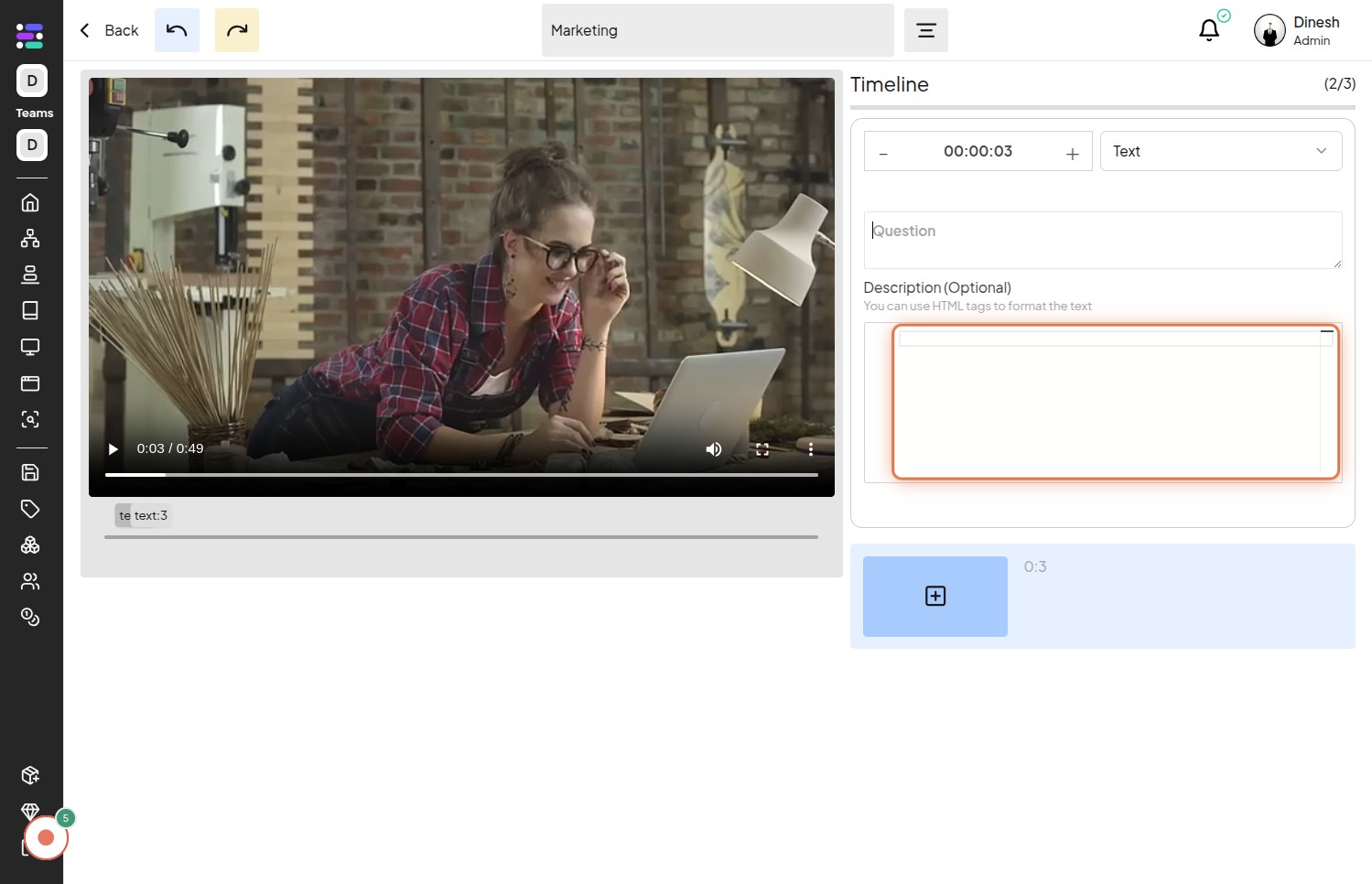 Click on presentation