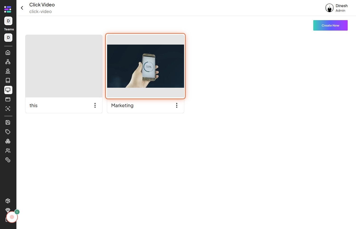 Click on Step